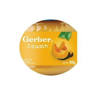 GERBER Squash Puree Baby Food 80g - Pack of 3 (6)