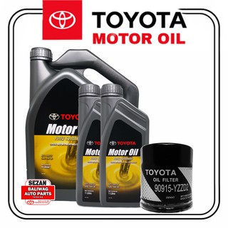ORIGINAL TOYOTA OIL CHANGE PACKAGE 5W-30 FULLY SYNTHETIC 6 LITERS WITH OIL FILTER 90915-YZZD2
