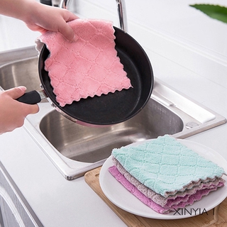 Soft Kitchen Dish Bowl Cloth Cleaning Towel Kitchen Dish Cloth-Xy1