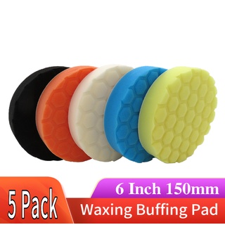 recommended6 Inch 5pcs/Set Sponge Polishing Pad Waxing Buffing Pad Kit Car Washing Compound Auto Car