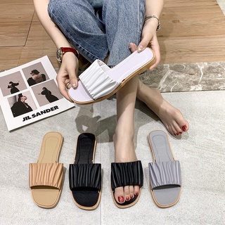 Marche Korean Summer Women shoes Open Toe Flat Casual Slippers