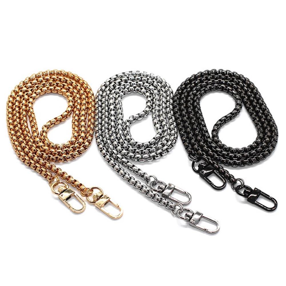 120cm Handbag Bag Strap Replacement Metal Chain With Buckles