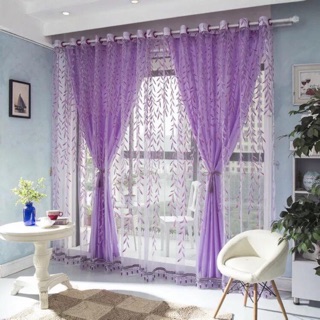 Chic Room Willow Pattern Voile Window Curtain Sheer Panel Drapes Scarfs Door Curtain