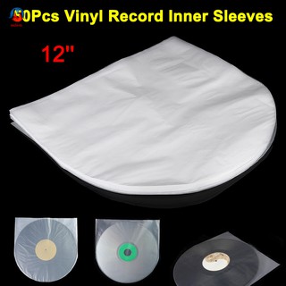 ✅COD❤✨ 50Pcs 12Inch Antistatic Plastic Cover Inner Sleeves Bag for LP Music Vinyl Record