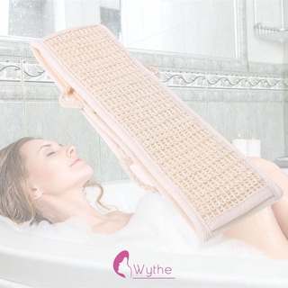 WY-new stock Household Skin Care Bath Towel Exfoliating Loofah Back Body Scrubber Brush for Shower (Color:White)