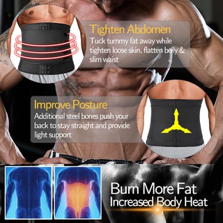 Mens Waist Trainer Fitness Trimmer Belt Sauna Corsets For Abdomen Slimming Body Shaper Weight Loss Sweat Workout Fat Burner (4)