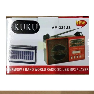 [Ready Stock]◊✇KUKU Kuku Am Fm Radio Usb Tfcard with Clock PX-1618U