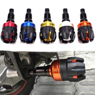 1Pcs CNC Alloy Axle cap Long Big Size Anti Fall Stick Slider Cup Universal Motorcycle Accessories