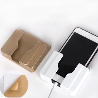Home Mobile Wall Mount Stand Adhesive Durable Socket Phone Charging Holder Bracket Shelf
