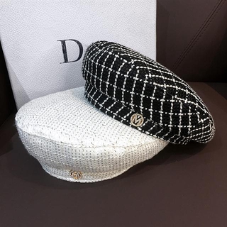 French fashion small fragrance beret hat female Korean version of the wild autumn and winter tweed p (8)