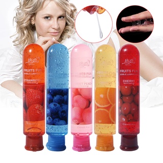 1 Pcs Sex Fruit Oil Strawberry Flavor Lover Water Soluble Body Lubricant Oil Sex Lube Oral 80ml