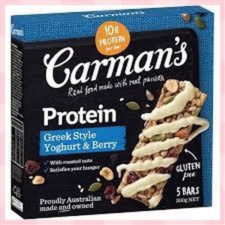 【Available】Carman's Protein Greek Style Yoghurt & Berry Bar 200g {Australia}