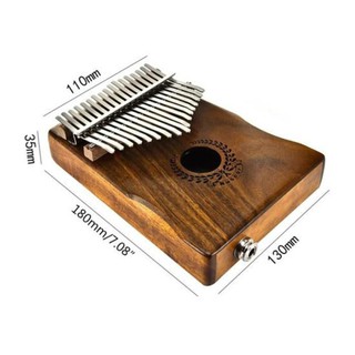 Portable 17 Keys EQ Kalimba Thumb Piano Solid Finger Piano with Mineral Steel (6)