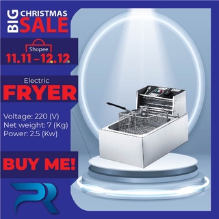 Electric fryer 6L single-cylinder cylinder intelligent temperature control efficient fast heating