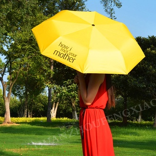 Travel Umbrella Foldable Yellow Umbrella How I Met Your Mother Women Folding Umbrellas Lightweight S