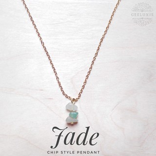 【GEELUXIE】♡ Jade Chip Style Dainty Pendant Necklace