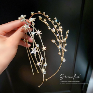 Korean hair band headband Diamond-studded pearl headband hair accessories
