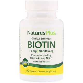 Nature's Plus, Biotin, 90 Tablets EXP 09/2024