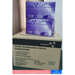 Indoplas and Dr. Choice Nitrile Examination Gloves Box of 100's