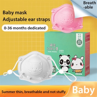 *TOP1*6 pcs Mask for baby boy and girl 3D protective anti-licking special breathable baby mask within 32 months baby