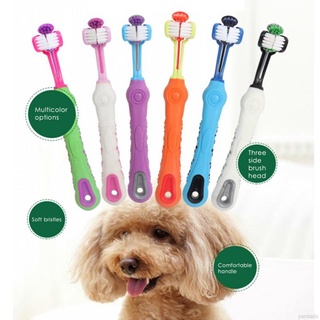 Pet Toothbrush 3-sided Pet Toothbrush For Dogs Clean Bad Tartar Dental Care For Dogs And Cats