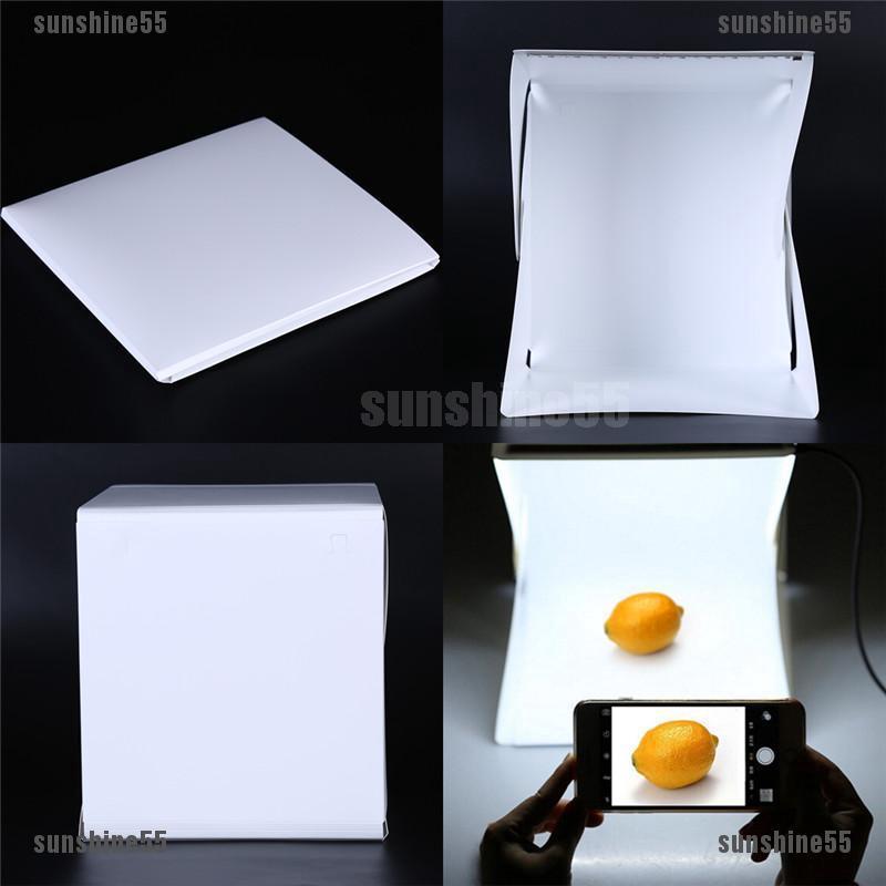 SUN55 Photo Studio Lighting Portable Soft LED Light Tent Kit Box Folding zA7t