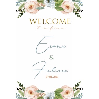 **Customized Welcome Wedding Signage (16x24" inches) **
