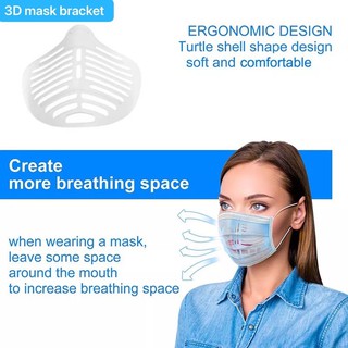 Washable 3D Creative PE Bracket More Space For Breathing Reusable /Mask Inner Support Frame
