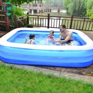 #COD# 2 Layer (L) 110x (W) 88x (H) 33cm-Inflatable TWO-Ring Swimming Pool