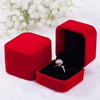 (Diamond) Premium Jewelry Box for ring Red and Black