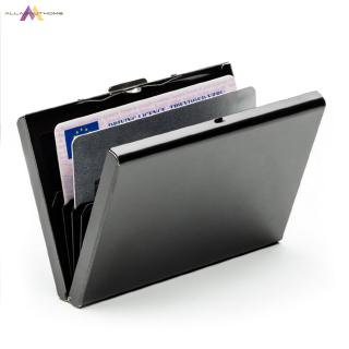 ABH❤Business Men Stainless Steel ID Credit Card Holder Box Anti-scan Card Metal
