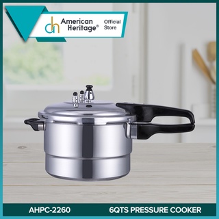 American Heritage 6Q, 5.6L Aluminum Pressure Cooker AHPC-2260