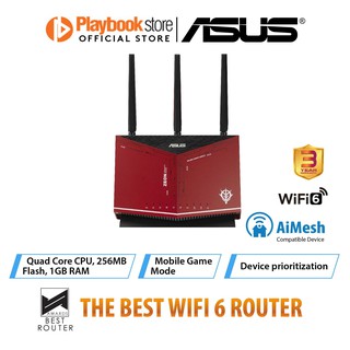【New】Asus RT-AX86U Zaku II Edition AX5700 Dual Band WiFi 6, PS5 compatible, Gaming Router