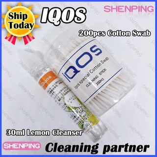 [Ship Today]IQO*S Cleaning Cotton&frieQuos Lemon Extract Blade Cleaner Liquid Iqo Cleaning Tool Swab