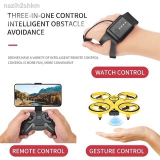 Hot hot style✤Mini Watch RC Drone Sensing Gesture Infrared Induction Quadcopter Intelligent Remote C