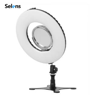 Selens 20cm Mini LED Ringlight Mirror Studio Light Selfie Ring Light Dimmable Fill light 8inch (1)