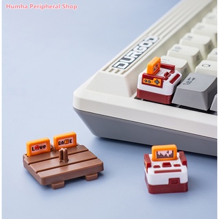 Artisan keycap Mechanical keyboard Red and white machine keycap Esc keycap Cute keycap Personalized keycap