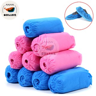 100pcs Non-Woven Disposable Shoe Cover Household Hotel School office use