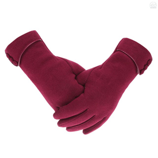 1 Pair of Winter Gloves Thermal Gloves Outdoor Warm Mittens Warm Touch Screen Gloves Full-Finger Mittens Windproof Cold