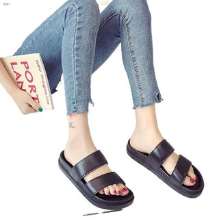 Sulit Deals ❈♈✴【Belle】 New fashion Two Strap Korean unisex summer Slippers