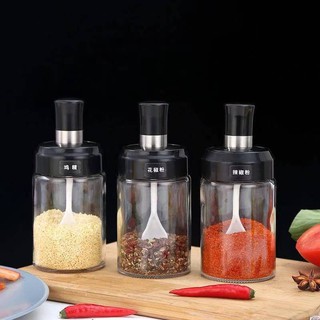 WNC Glass Jar Spice Airtight Containers Condiment SaltSeasoning Storage Bottle Spice Jars Pot With S (1)