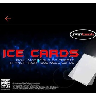 Ice Card ( transparent business card ) (1)