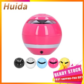 Huida A18 BT Speaker Player Wireless Subwoofer Portable Stereo Speakers with LED Light
