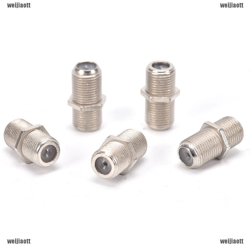 【WEI】Sale 10 Pack F Type Coupler Adapter Connector Female F/F Jack RG6 Coax Coaxial Cable