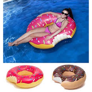 Inflatable Donut Pool Ring Tube Float Fun Kid Swim Party (1)