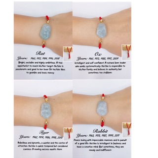 Lucky jade zodiac bracelet