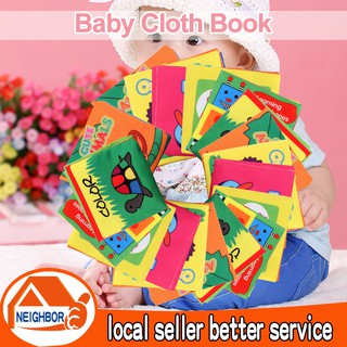 【In Stock】Cloth Book Early Education Baby Story Book Forms Cloth To Improve Baby Intelligence