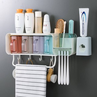 Toothbrush holder Toothbrush holder Toothbrush Free Punching Wall Mounted Strong Suction Toothbrush holder