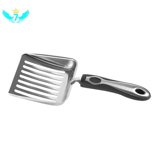 ✙℗Cat Litter Scoop Metal Litter Scoop for Kitty Sifter with Deep Shovel and Ergonomic Handle Made of