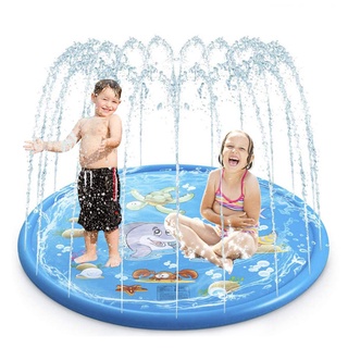 170cm Kids Inflatable Water Spray Pad Round Water Splash Play Pool Playing Sprinkler Mat Yar (1)